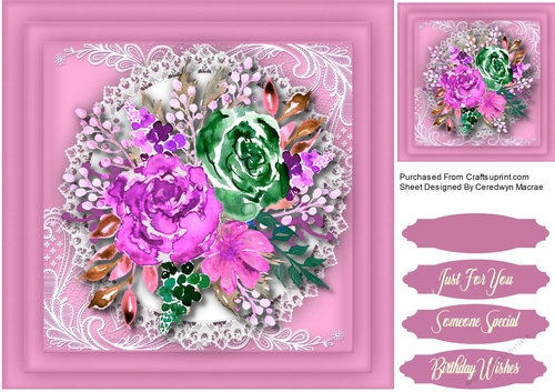 Beautiful Pink and Green  Roses 