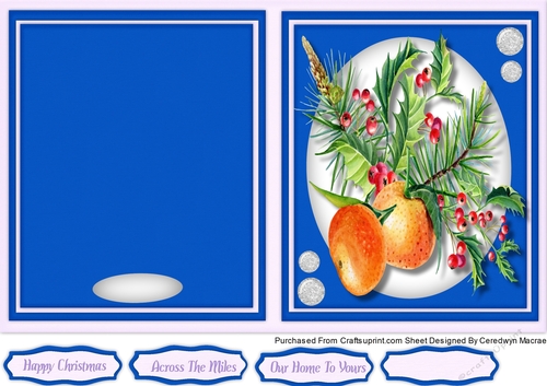 Print, Cut, and Fold, Christmas Mandarines