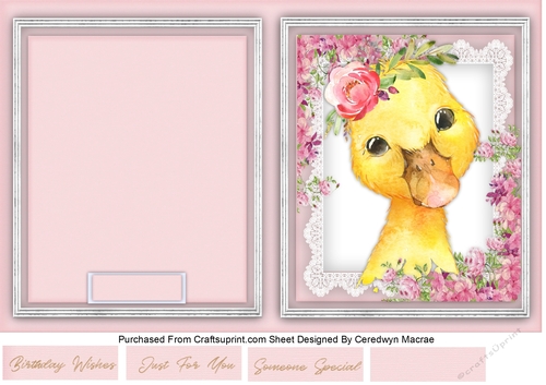 Print, and Cut , Beautiful Duckling 