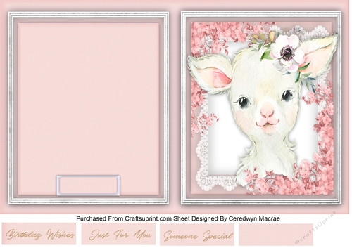 Print, and Cut , Beautiful Lamb 