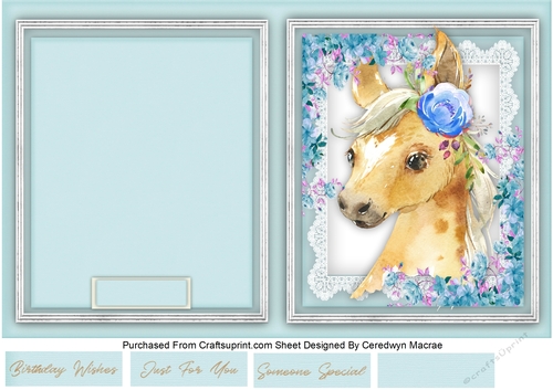 Print, and Cut , Beautiful Foal