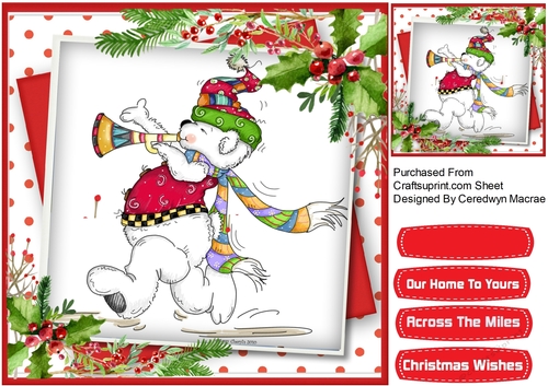 Christmas Horn Bear