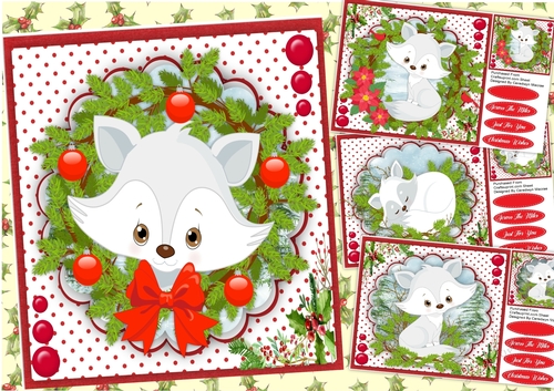 4,Beautiful  Christmas Fos card  