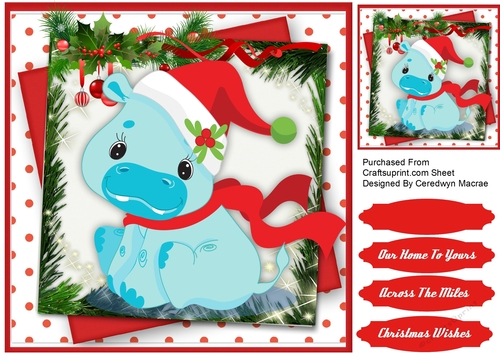 Lovely Christmas Hippo