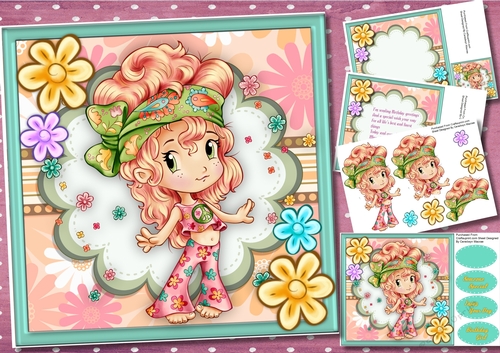 8x8 Mini Kit , Miss Groovy Girl 