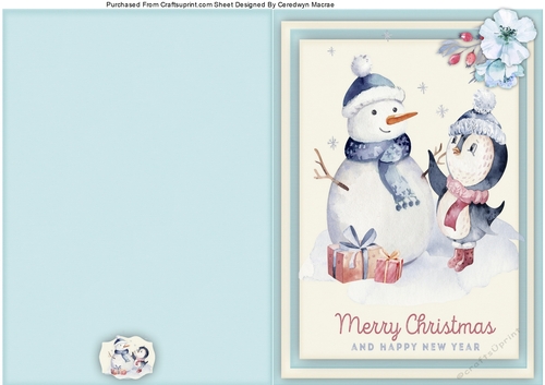Print, Cut, and Fold ,Dressing The Snowman