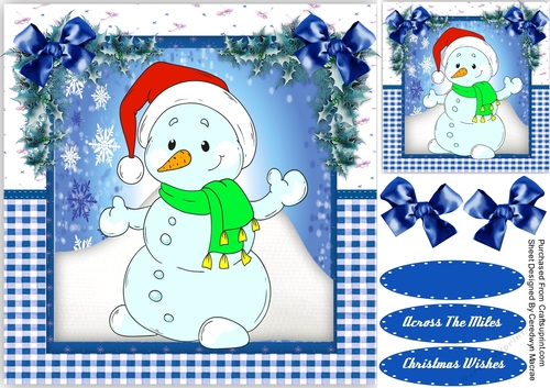   Snowman  in His Scarf