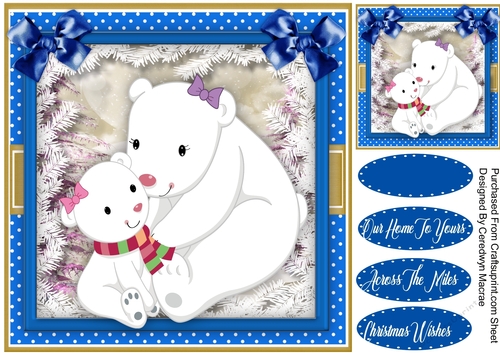 Cute Baby Family , Blue 