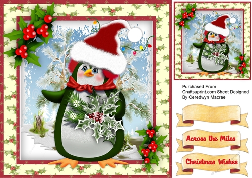 Mrs Penguin Christmas Hat