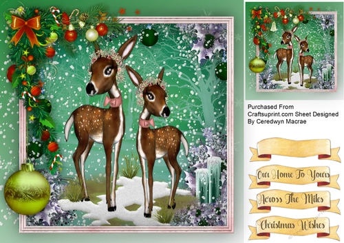 Deer in the Snow  2