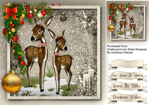Deer in the Snow  3