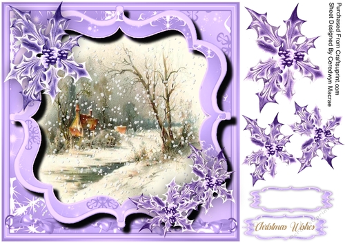 Beautiful Lilac Christmas Bracket