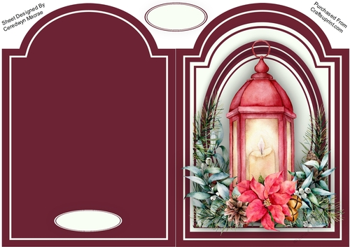 Print and Fold , Christmas Lantern 