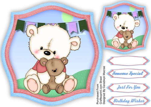 Birtie Bear , Pink