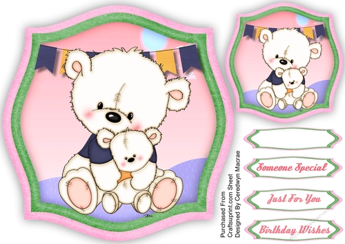 Birtie Bear ,Blue