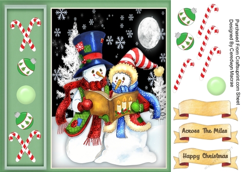 Cute Singing Snowman 