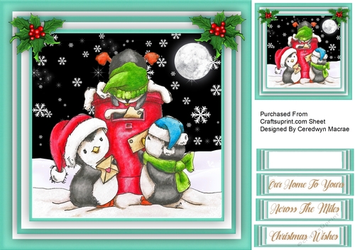 Penguins Christmas Post 