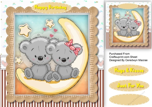 Teddies Love You To The Moon and Back 