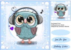 Cute Musical Owl 