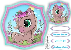Beautiful Fantasy Pony Topper