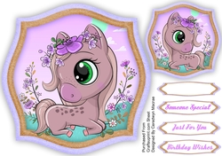 Beautiful Fantasy Pony Topper