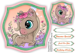 Beautiful Fantasy Pony Topper 