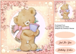 Buff Teddys Flower Pot
