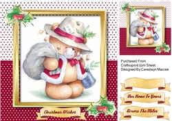 Bear Playing Santa