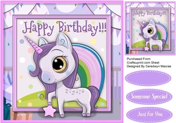 Gorgeous Happy birthday Unicorn 1