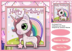 Gorgeous Happy birthday Unicorn 2