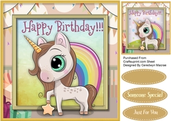 Gorgeous Happy birthday Unicorn 3