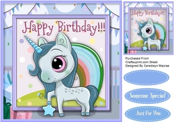 Gorgeous Happy birthday Unicorn 4