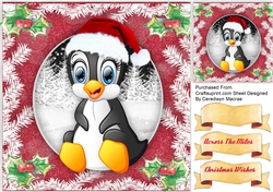 Penguins Christmas  Hat 