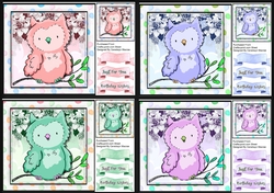 4, Cute Card Fronts , Owl in a Tree 