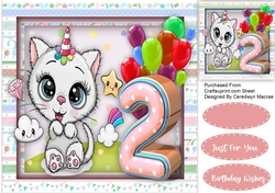 Happy 2nd Birthday , Girl