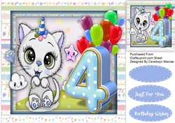 Happy 4th Birthday , Boy