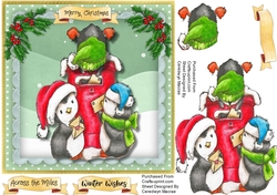 Penguins Christmas Post