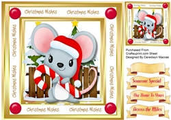 Cute Candy Cane Mouse