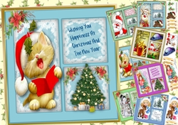 7, Christmas Quad Card Fronts