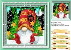 Gorgeous Sitting Gnome With Stars
