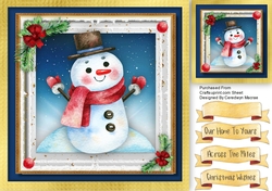 Snowmans Red Scarf