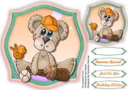 Cute Baseball Bear 1