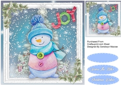 Gorgeous Snowman in the Snow