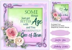 Beautiful Roses and Birthday Quote 1