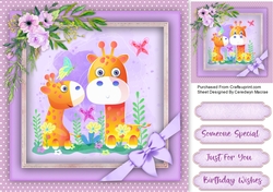 Lovely Giraffes In the Garden
