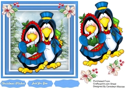 Happy Penguin Couple 