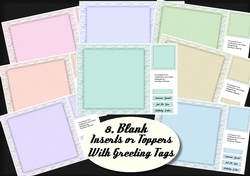 8, Inserts or toppers with Greetigs