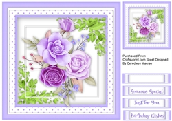 Beautiful Lilac Sherbert Roses 