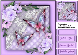 Butterflys , Lace and roses 1