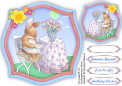 Cute Rabbitts Tea Party